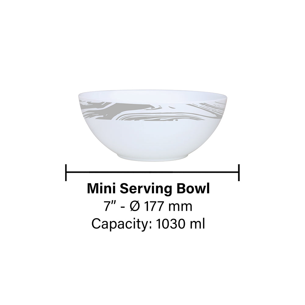 Larah by Borosil Marble Serve n Store, 2 pc Set