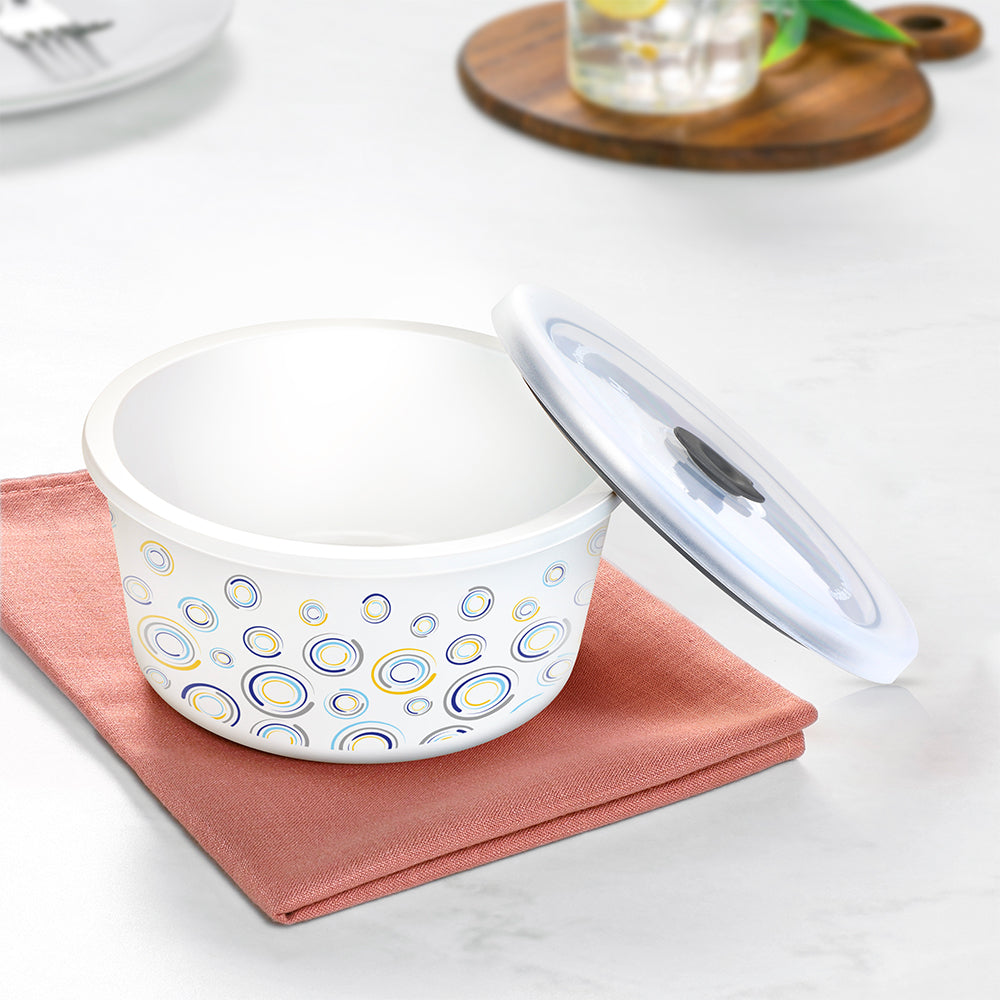 Larah By Borosil Jupiter Storage Bowl Set, 800ml x 2