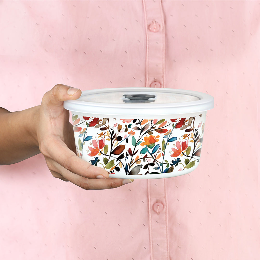 Larah By Borosil Lupin Storage Bowl Set, 800ml x 2