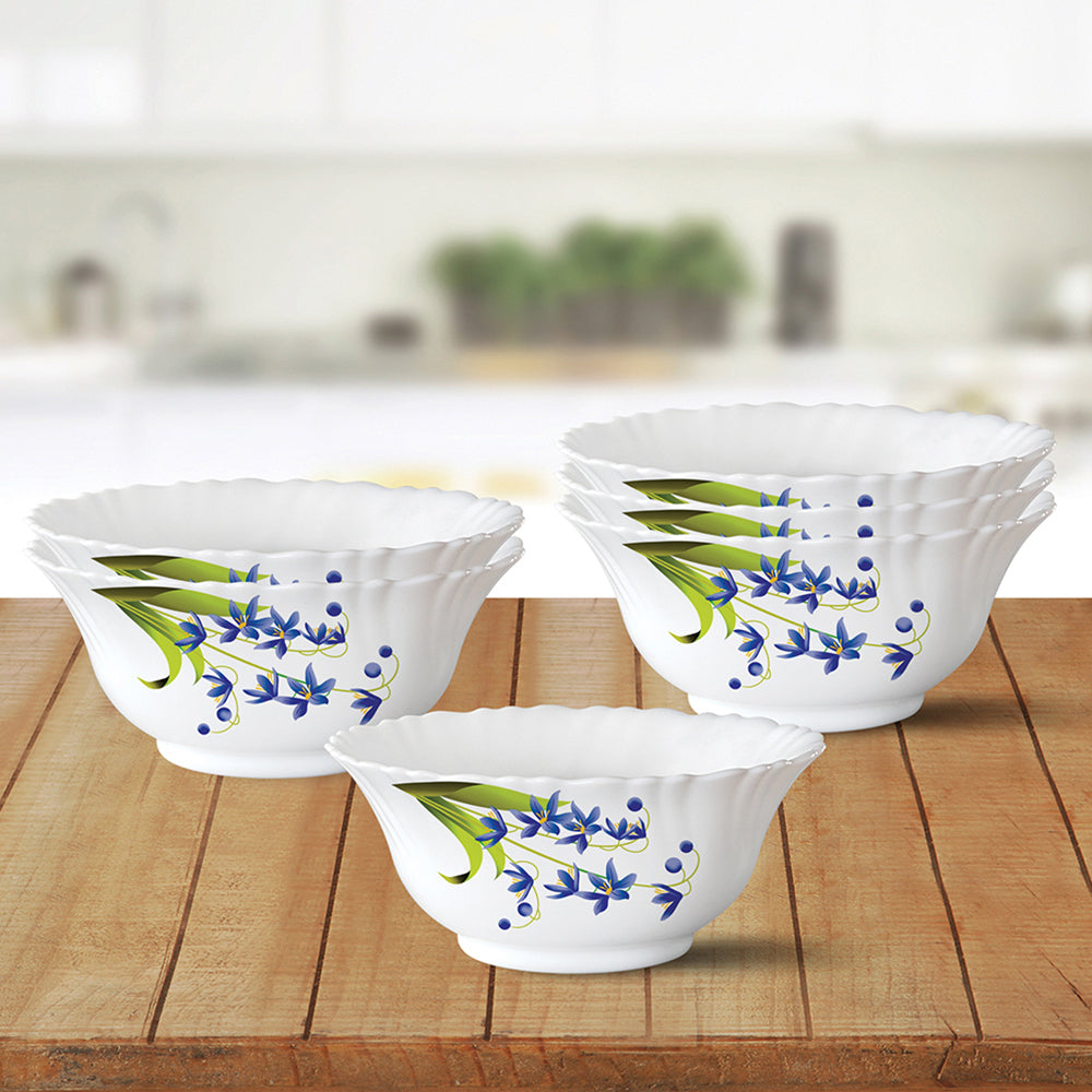 Larah by Borosil Lavender Pudding Set, 7 pc (Small)