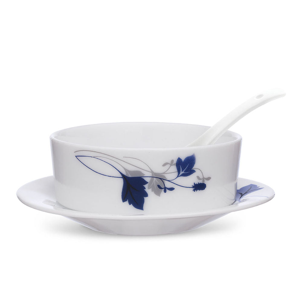 Larah by Borosil Ageria Soup Bowl w Saucer Set