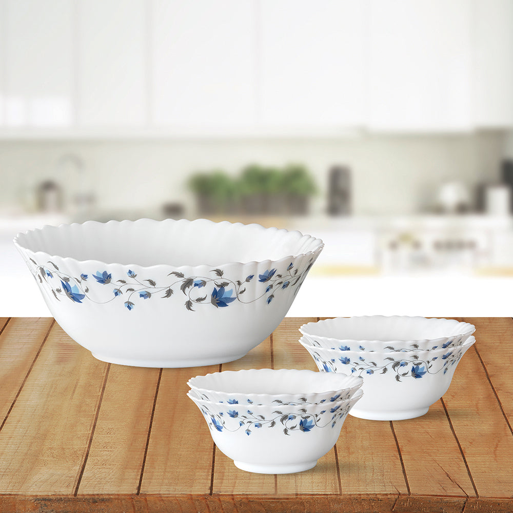 Larah by Borosil Helena Pudding Set, 7 pc (Large)