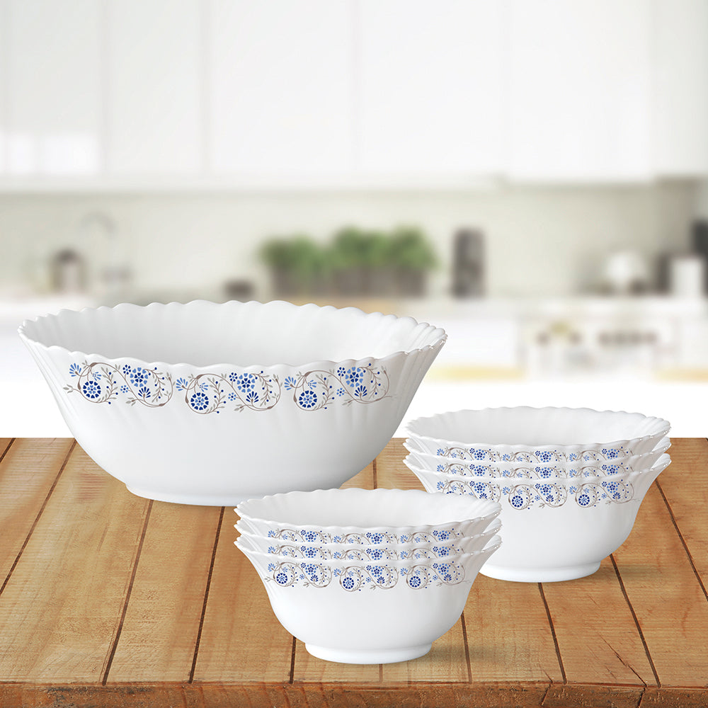 Larah by Borosil Mist Pudding Set, 7 pc (Small)