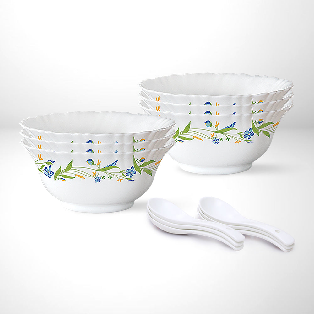 My Borosil Opalware Bowls & Katoris Serves 6 Larah by Borosil Cripper Soup Bowl Set