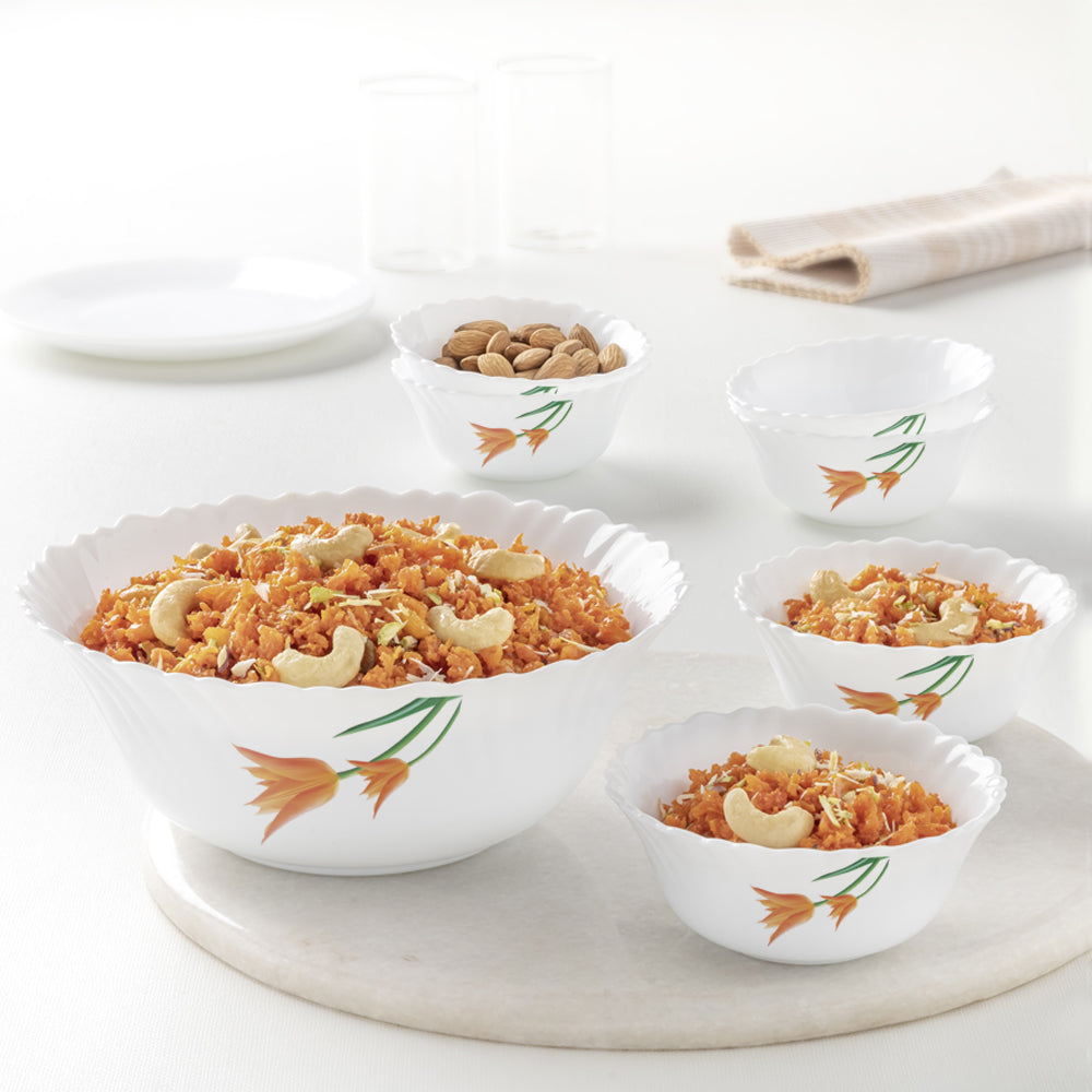 Larah by Borosil Firefly Pudding Set, 5 pc (Mini)