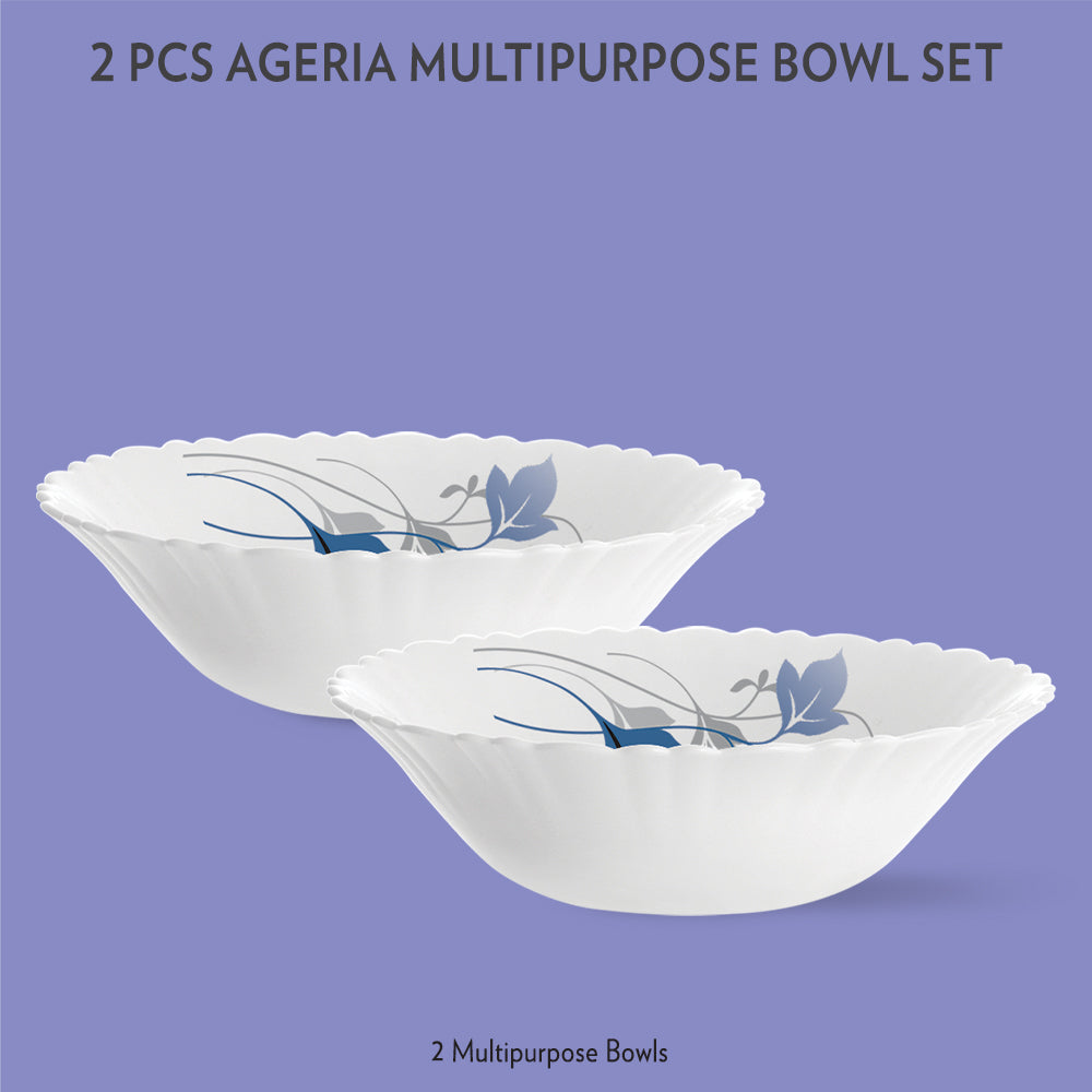Larah by Borosil Ageria Multipurpose Bowl, 2 pc Set
