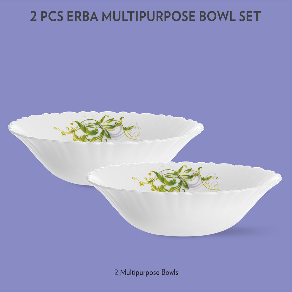 Larah by Borosil Erba Multipurpose Bowl, 2 pc Set