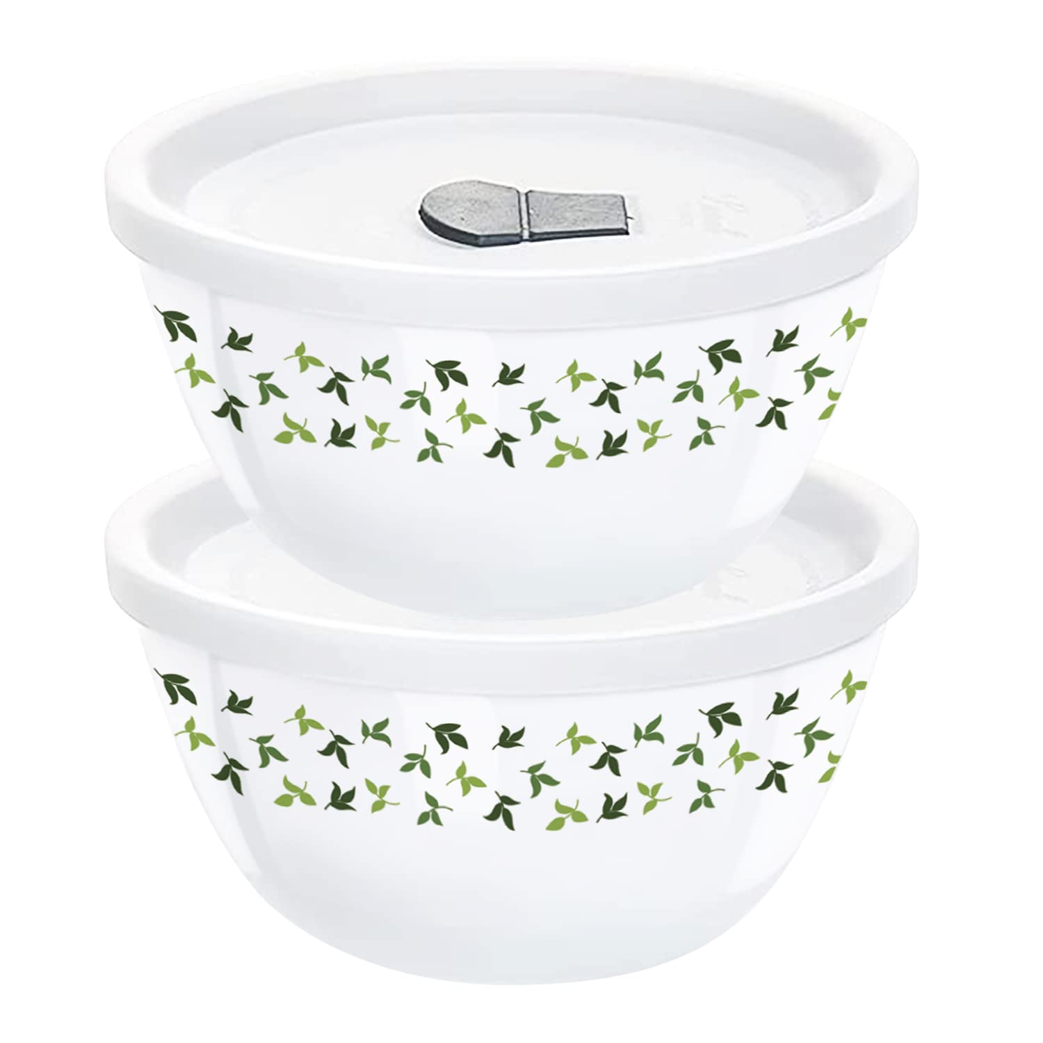 Larah by Borosil Sage 4 pc Mixing Bowl, 1 .5 L + 750 ml