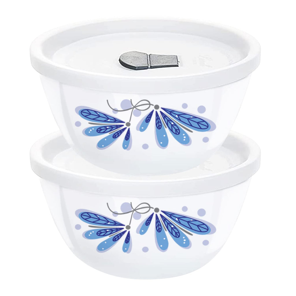Larah by Borosil Twilight 4 pc Mixing Bowl, 1 L + 1.5 L
