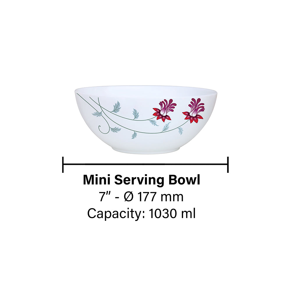 Larah by Borosil Flower Pot Serve n Store, 2 pc Set