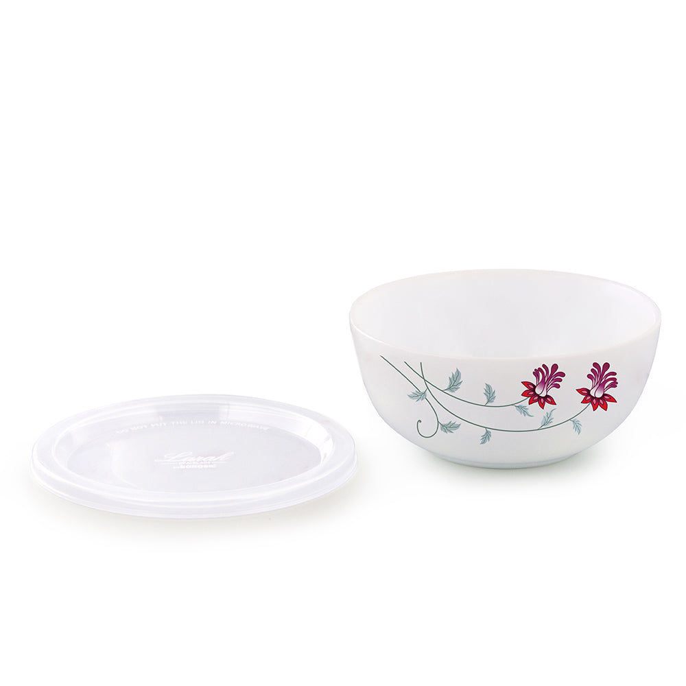 Larah by Borosil Flower Pot Serve n Store, 2 pc Set