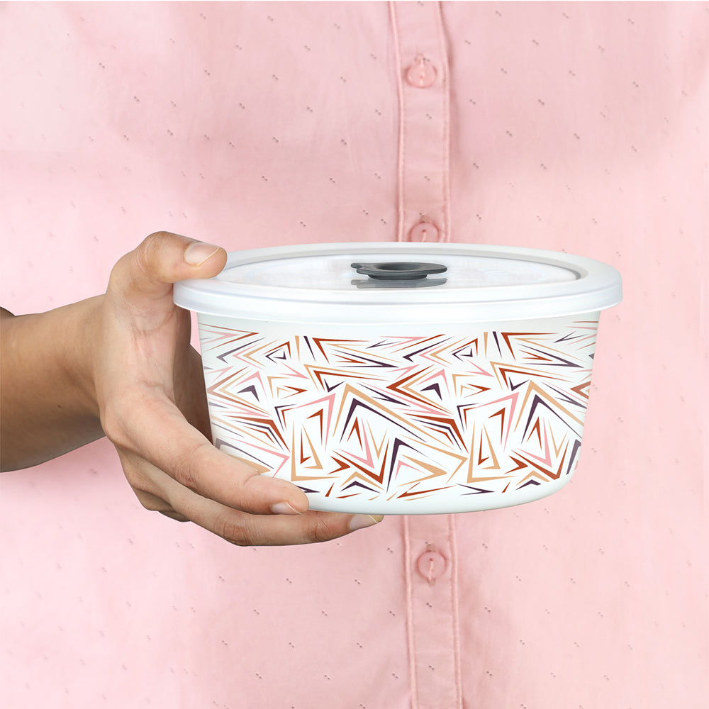 Larah By Borosil Comet Storage Bowl Set, 1.2L + 800ml