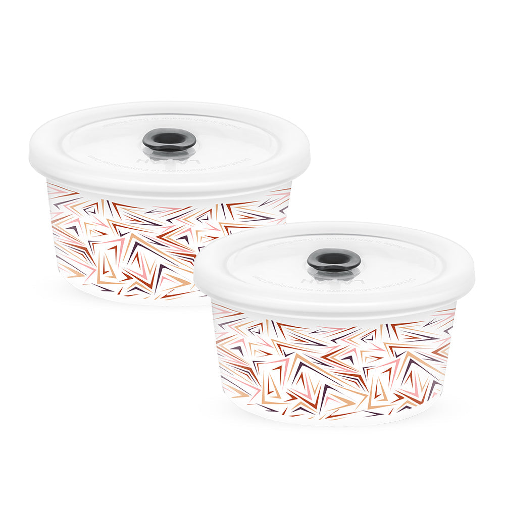 Larah By Borosil Comet Storage Bowl Set, 400ml x 2