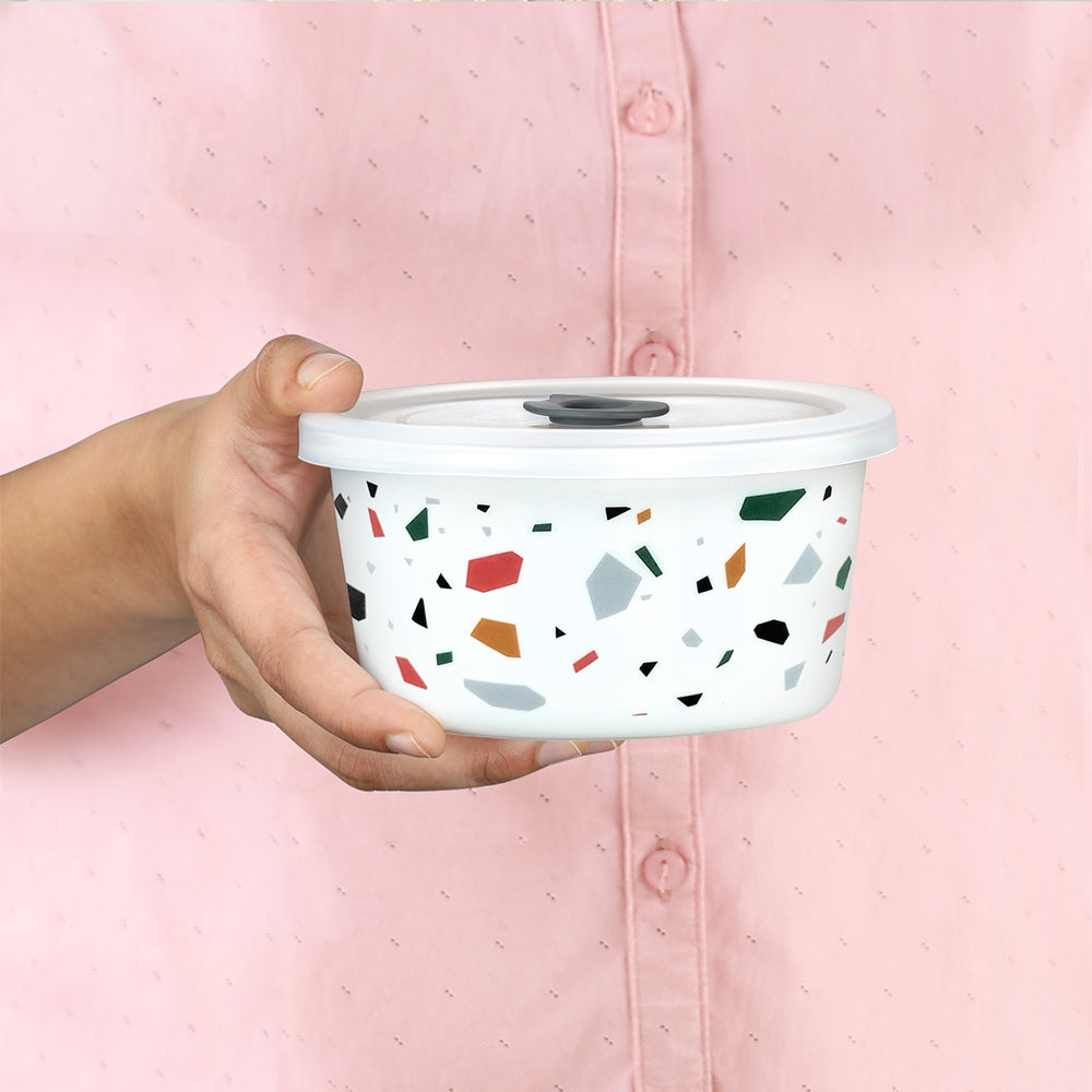 Larah By Borosil Confetti Storage Bowl Set, 400ml x 2