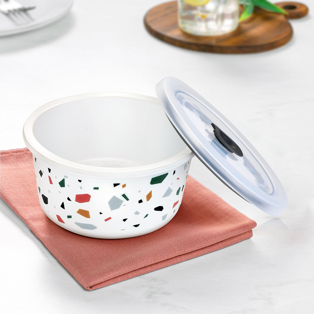 Larah By Borosil Confetti Storage Bowl Set, 400ml x 2