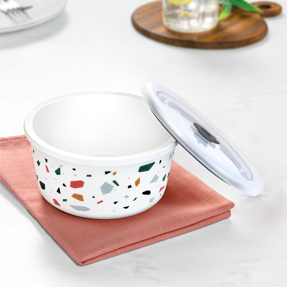 Larah By Borosil Confetti Storage Bowl Set, 800ml x 2