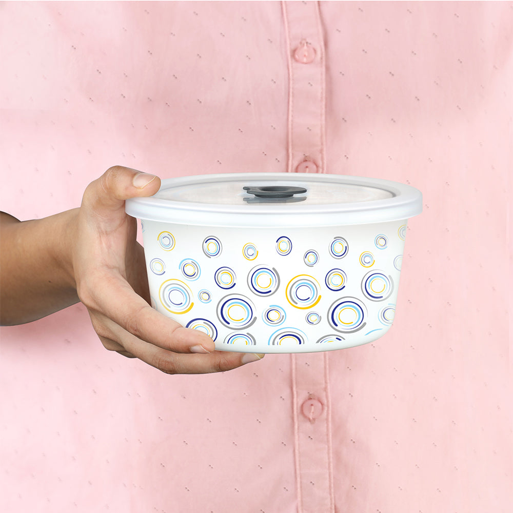 Larah By Borosil Jupiter Storage Bowl Set, 800ml x 2