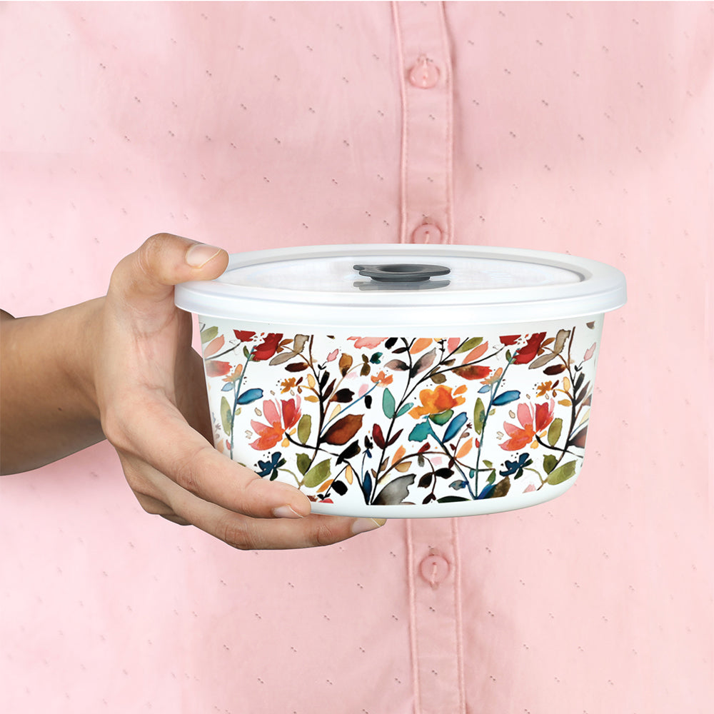 Larah By Borosil Lupin Storage Bowl Set, 1.2L + 800ml