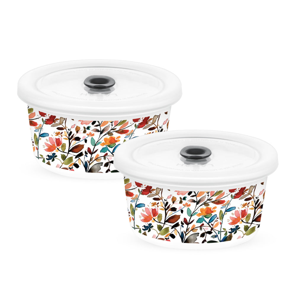 Larah By Borosil Lupin Storage Bowl Set, 400ml x 2