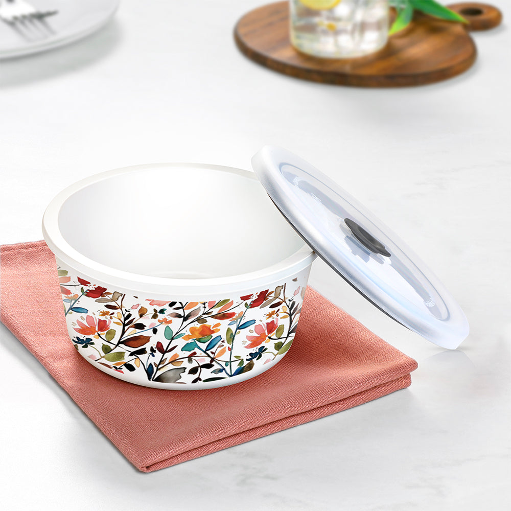 Larah By Borosil Lupin Storage Bowl Set, 800ml x 2