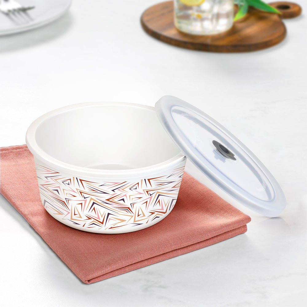 Larah By Borosil Comet Storage Bowl Set, 1.2L + 800ml + 400ml