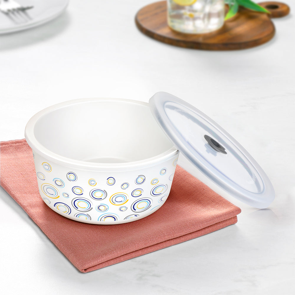 Larah By Borosil Jupiter Storage Bowl Set, 1.2L + 800ml + 400ml