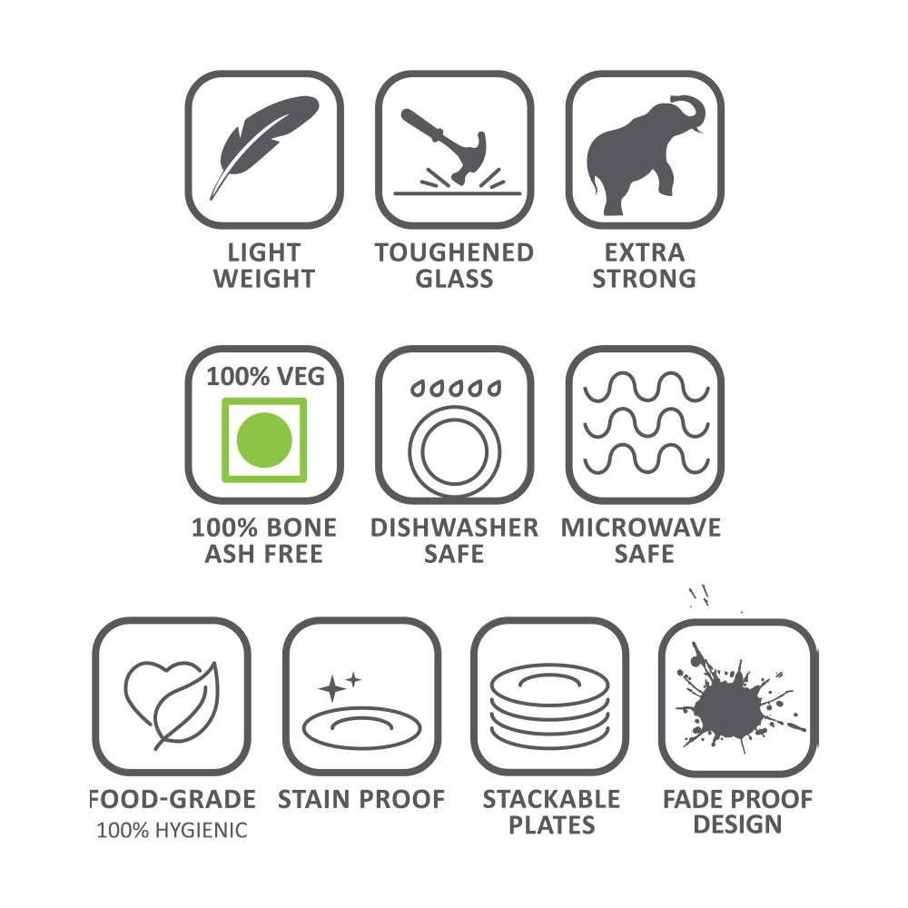 Larah by Borosil Snow Mixing Bowl w Lid, Set of 2, 1L + 750ml