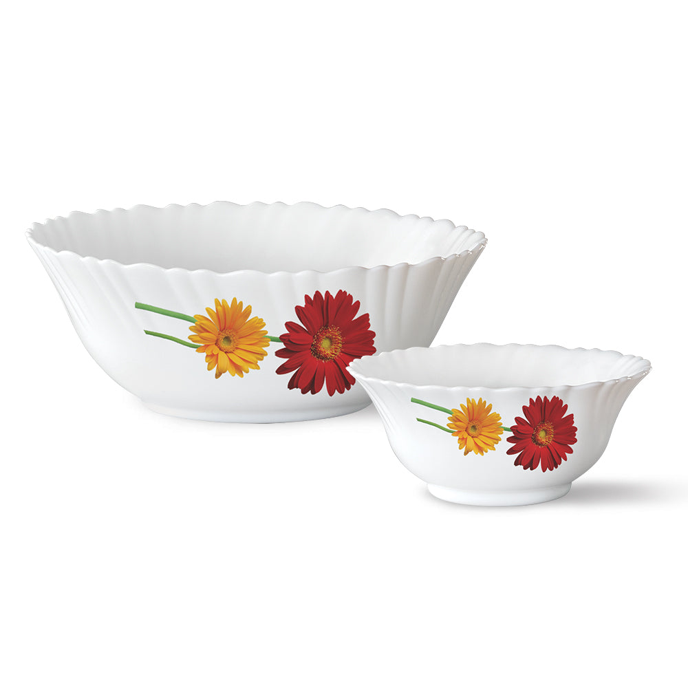 Larah by Borosil Zinnia Pudding Set, 7 pc (Large)