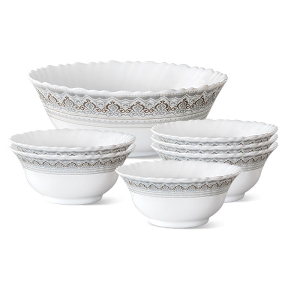 Larah by Borosil Classic Pudding Set, 7 pc (Small)