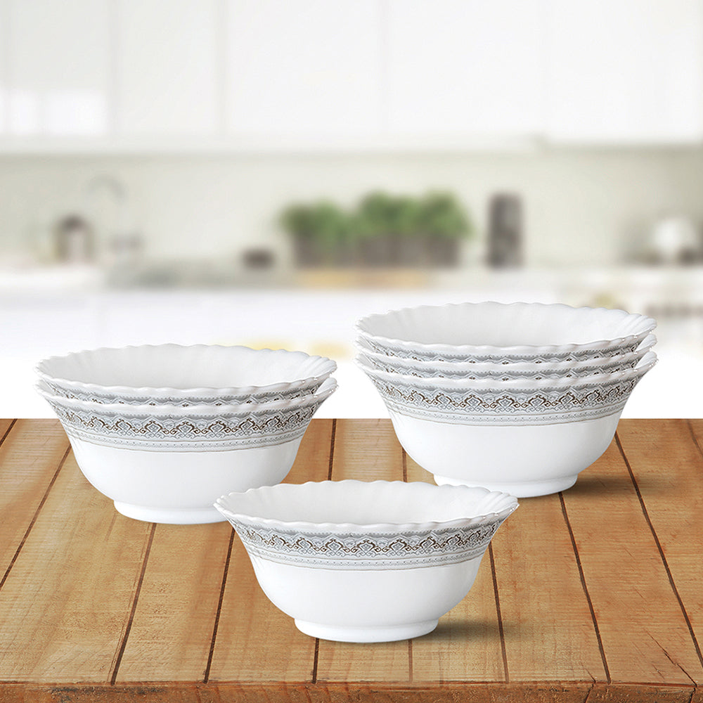 Larah by Borosil Classic Pudding Set, 7 pc (Small)