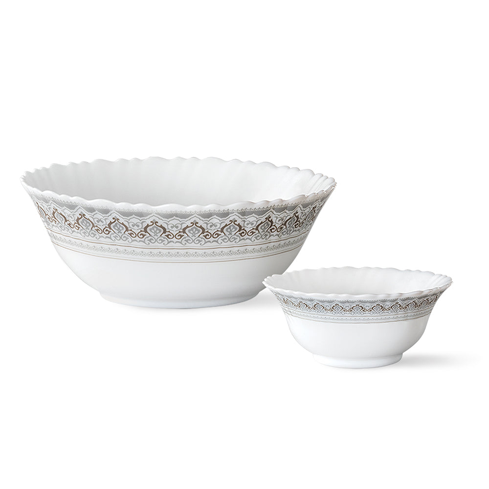 Larah by Borosil Classic Pudding Set, 7 pc (Small)