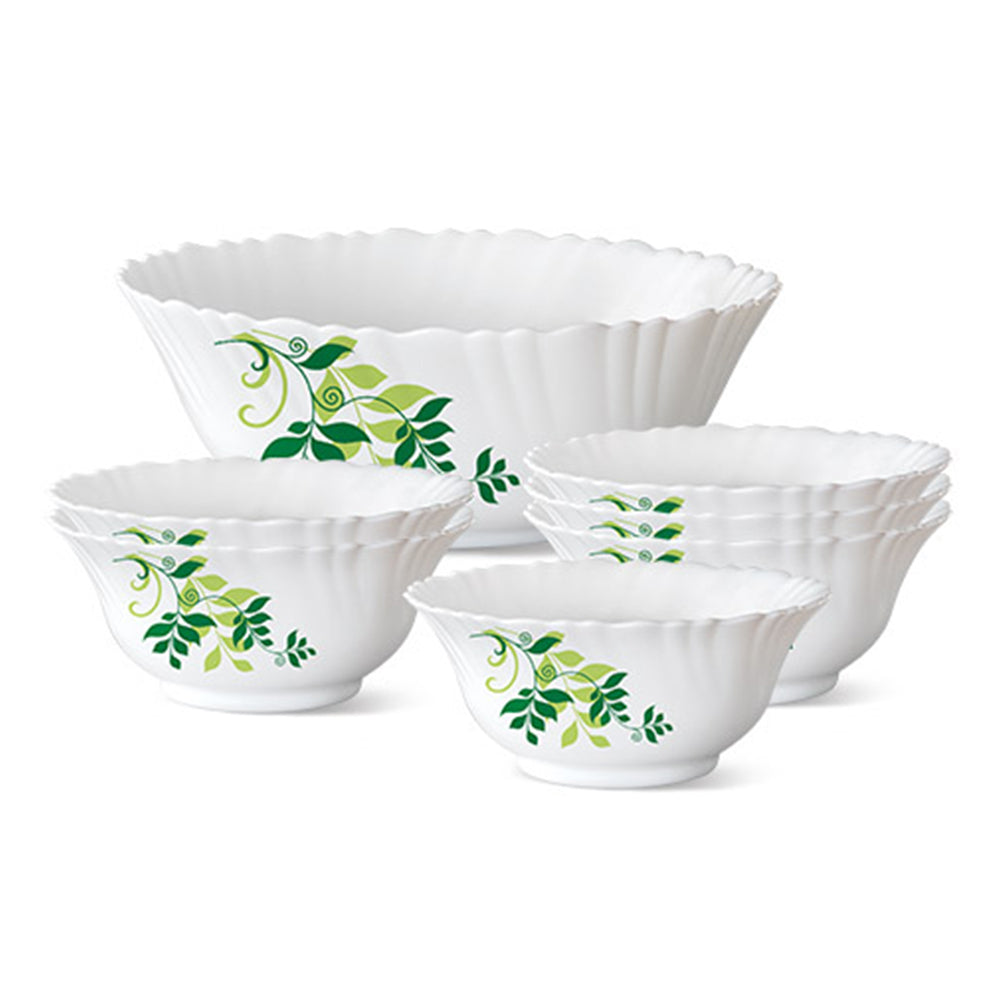 Larah by Borosil Fern Pudding Set, 7 pc (Small)