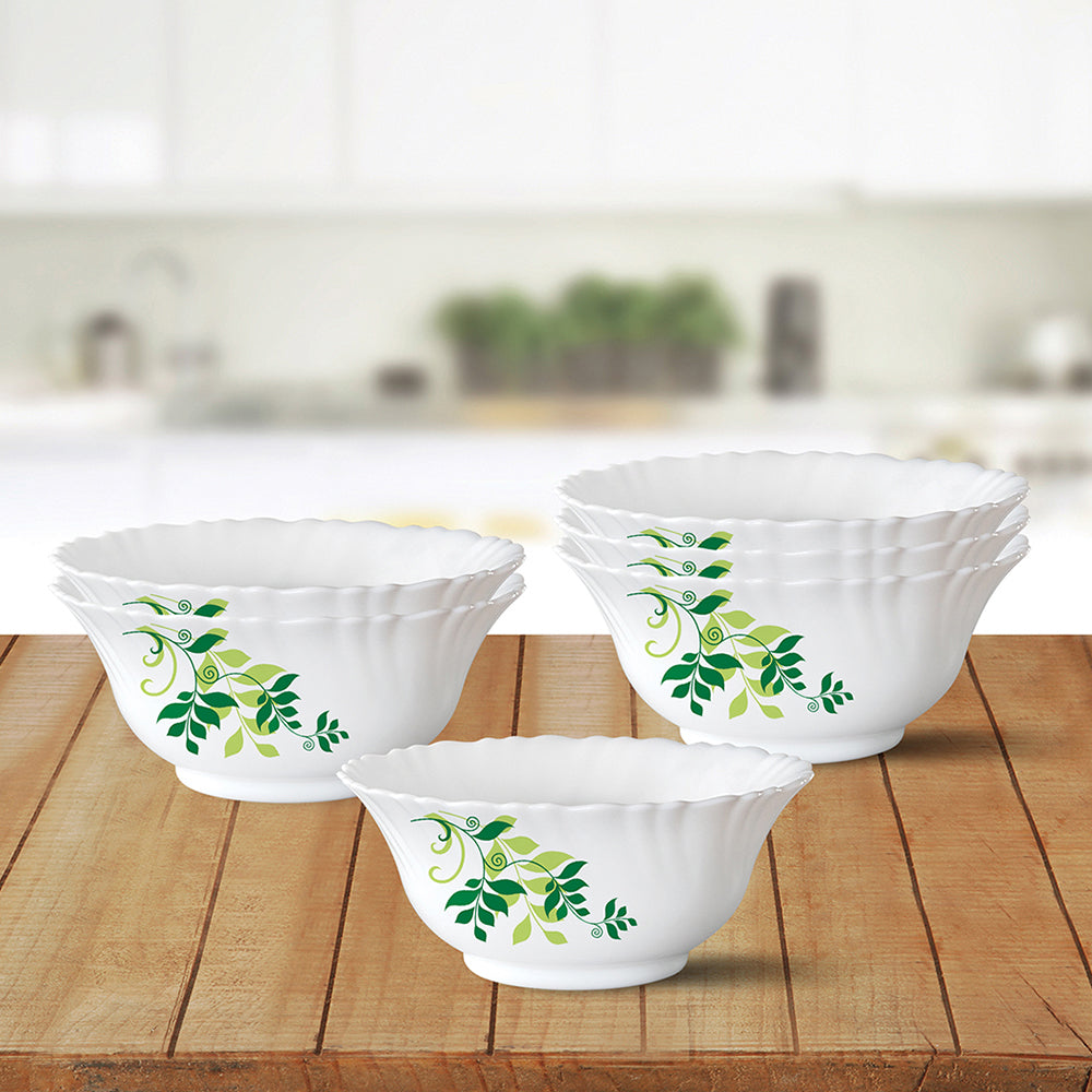 Larah by Borosil Fern Pudding Set, 7 pc (Small)