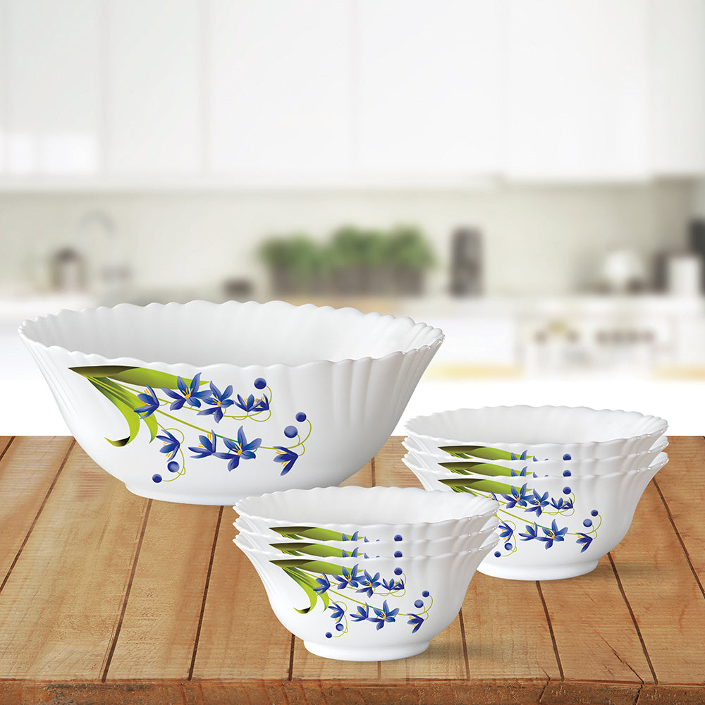 Larah by Borosil Lavender Pudding Set 7 pc Set (Small)