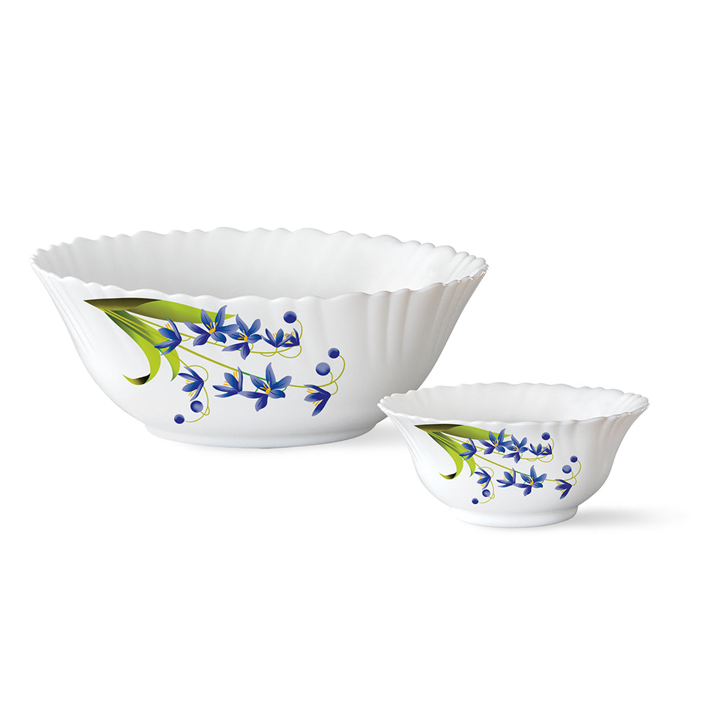 Larah by Borosil Lavender Pudding Set, 7 pc (Small)