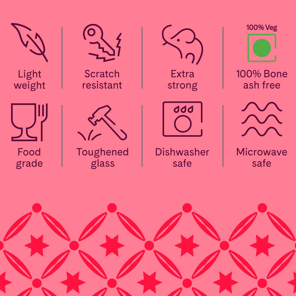 Larah by Borosil Millenia Pudding Set, 7 pc (Small)