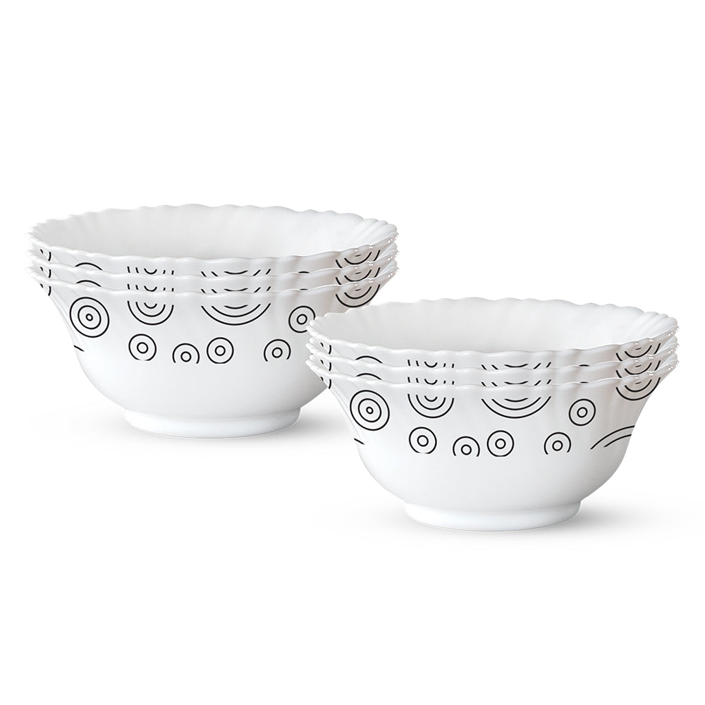 Larah by Borosil Spiral 6 pc Veg Bowl