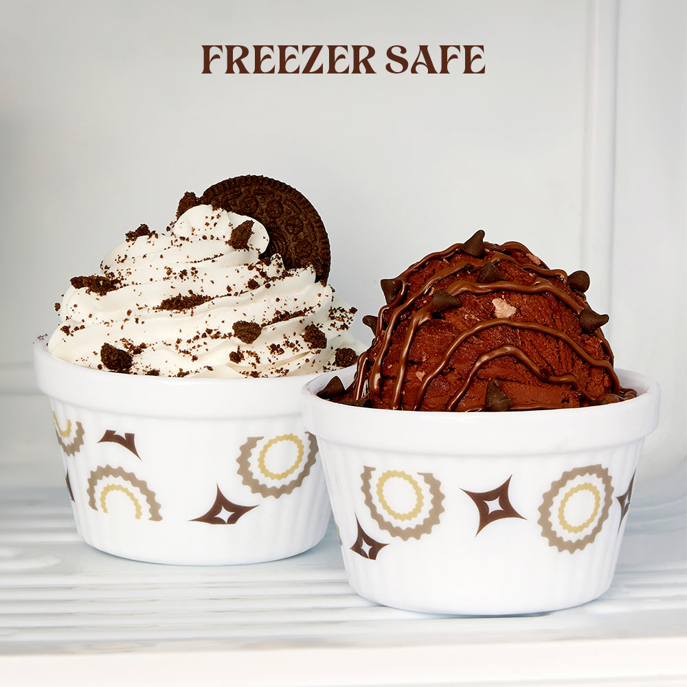 Larah by Borosil Cassata Ice Cream Bowl Set, 6 pc