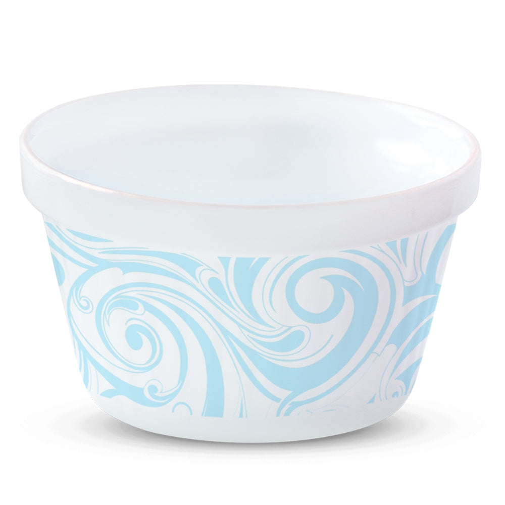 Larah by Borosil Frosty Blue Ice Cream Bowl Set, 6 pc