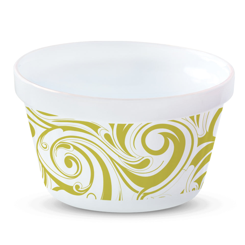 Larah by Borosil Frosty Green Ice Cream Bowl Set, 6 pc