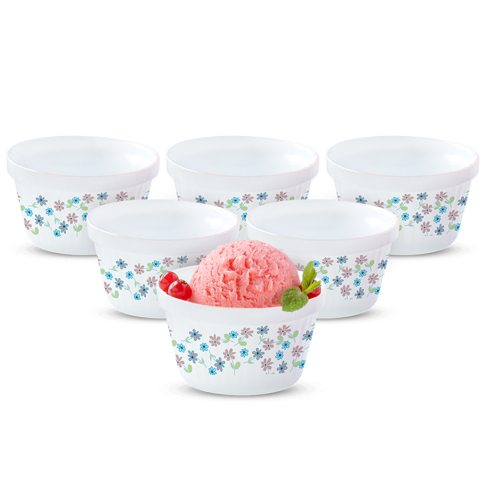 Larah by Borosil Jubilee Ice Cream Bowl Set, 6 pc