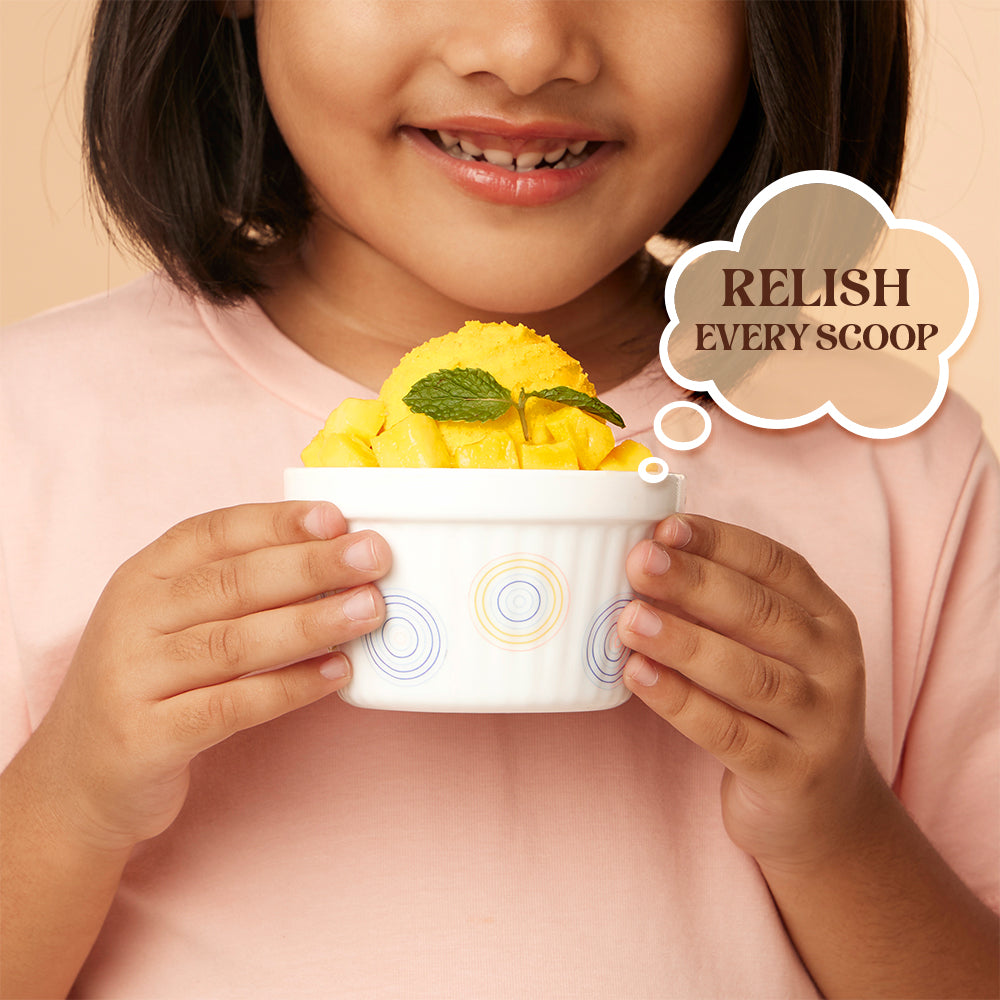 Larah by Borosil Sorbet Ice Cream Bowl Set, 6 pc