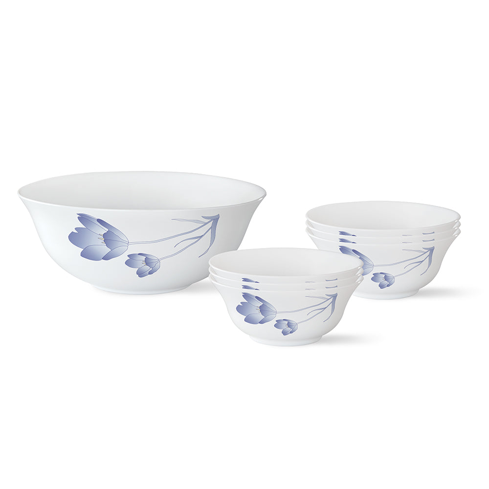 Larah by Borosil Tulip Pudding Set, 7 pc (Small)