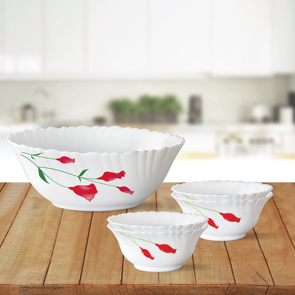 Larah by Borosil Diana Pudding Set, 7 pc (Large)