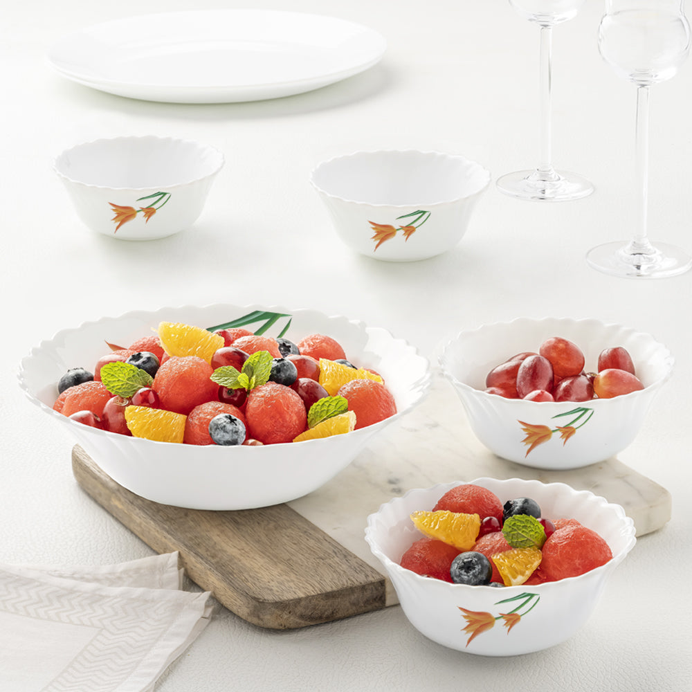 Larah by Borosil Firefly Pudding Set, 5 pc