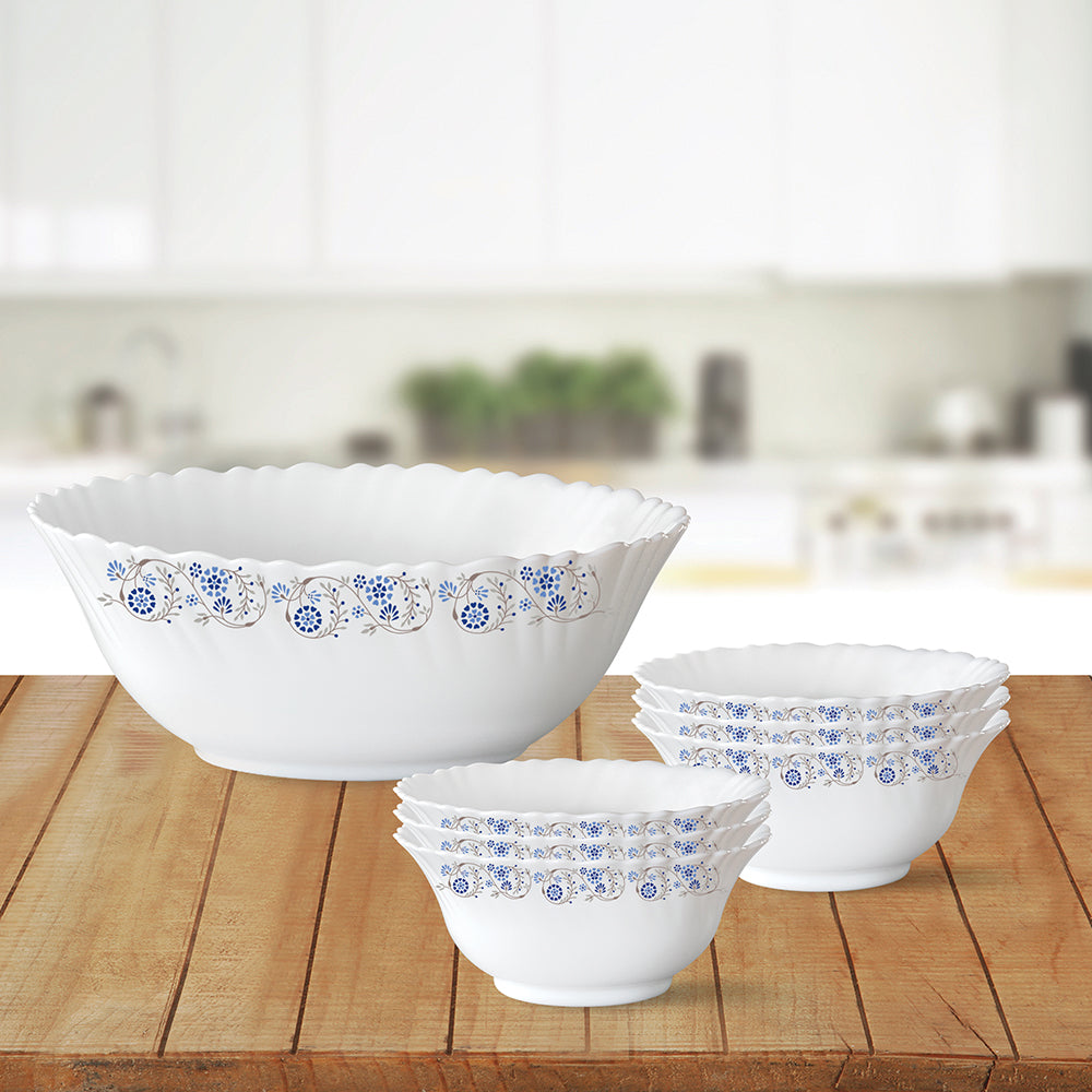 Larah by Borosil Mist Pudding Set, 7 pc (Small)