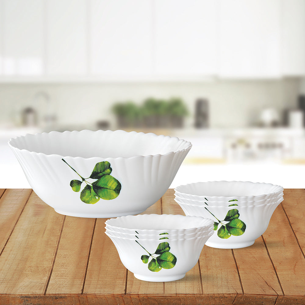 Larah by Borosil Oval Pudding Set, 7 pc (Large)