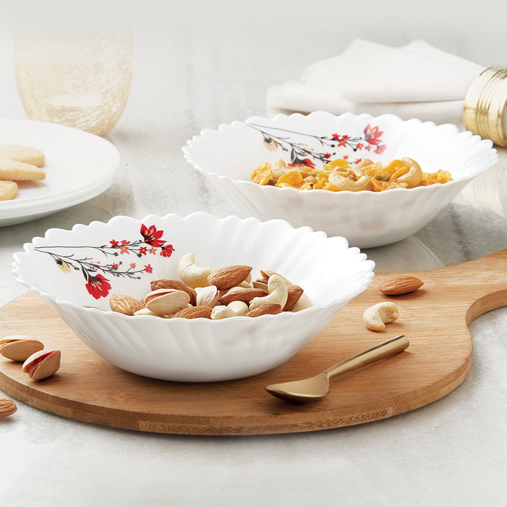 Chrys Red Multipurpose Bowl, 4 pc Set