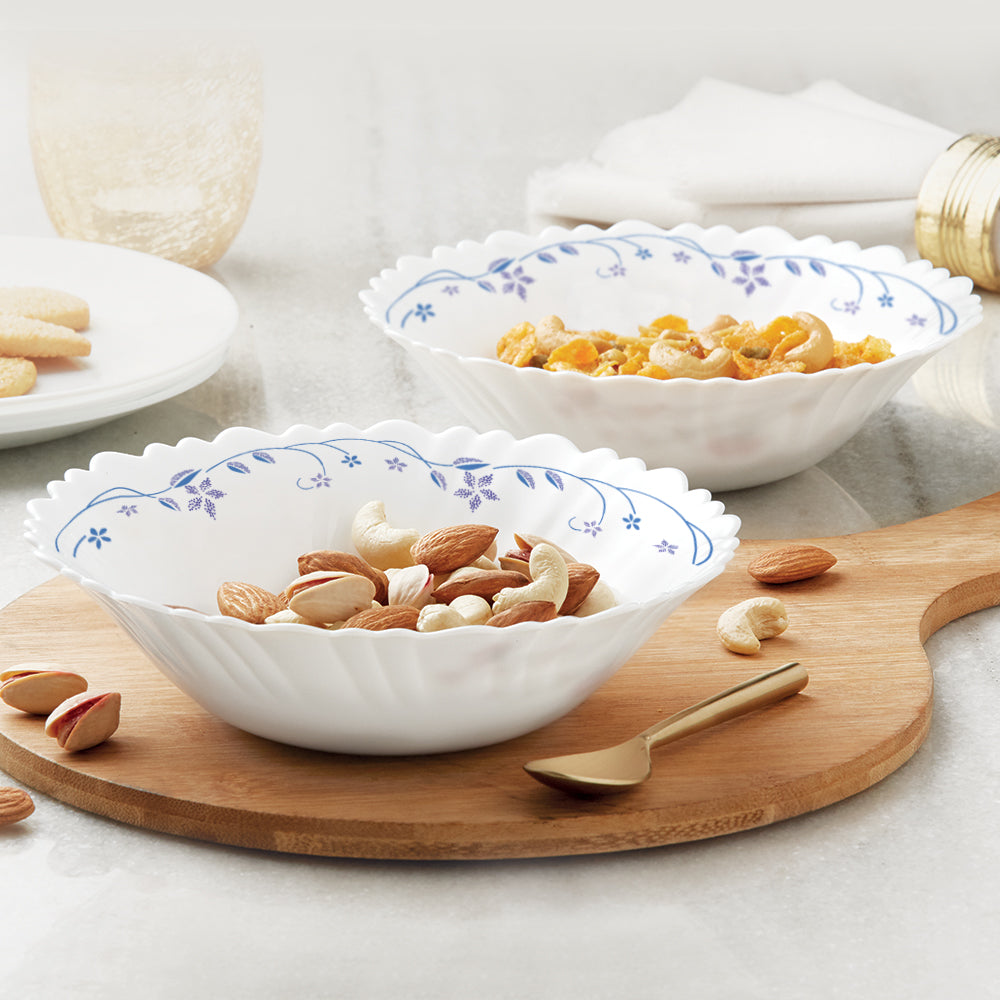 Larah by Borosil Flora Multipurpose Bowl, 4 pc Set