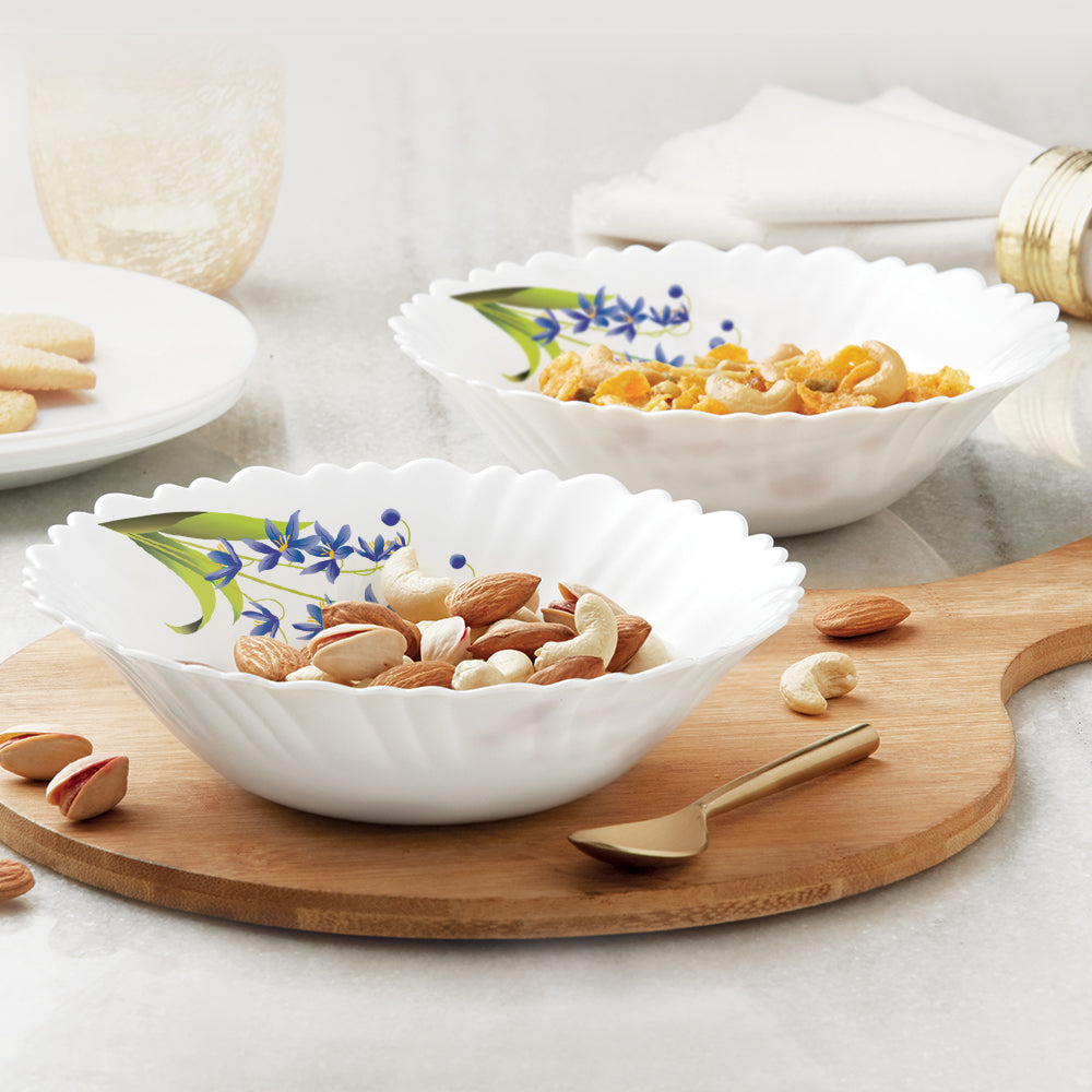 Larah by Borosil Lavender Multipurpose Bowl, 4 pc Set